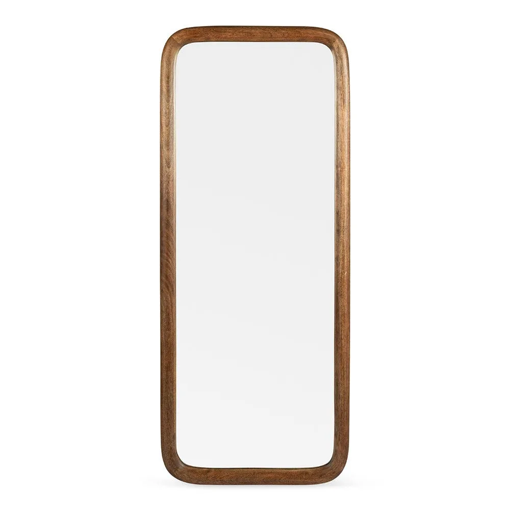 Heal's Genoa Full Length Wooden Floor Mirror Walnut Finish 170 x 70cm 2