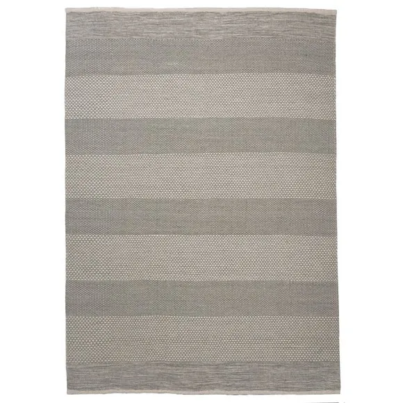 Diamond Flatweave Stripe Wool Rug 5