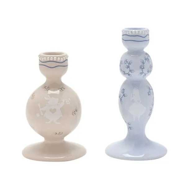 Set of 2 Alice in Wonderland Candlestick Holders 2