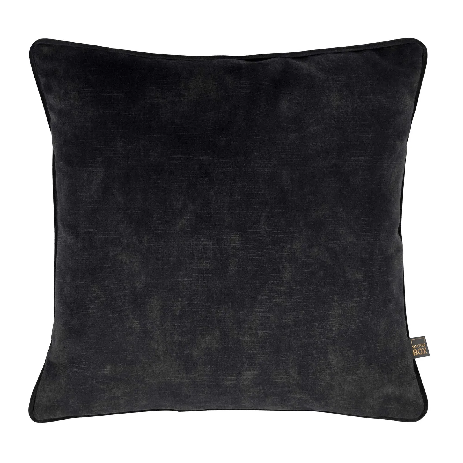 Two Tone Cream & Charcoal Cushion, Square, Grey Polyester | Barker & Stonehouse 2