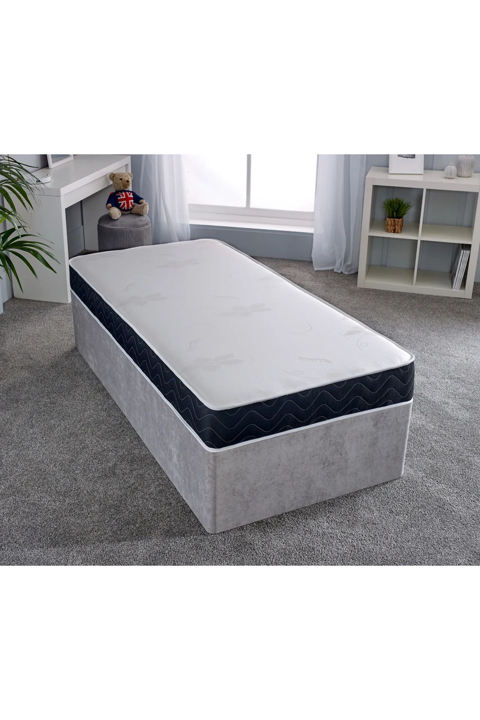 eXtreme Comfort Ltd Mars Black Border Basic Budget Stress Free Hybrid Memory Foam & Spring Mattress 2