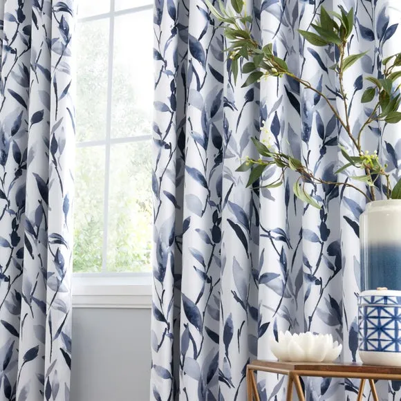 Zen Polycotton Blackout Pencil Pleat Curtains 4