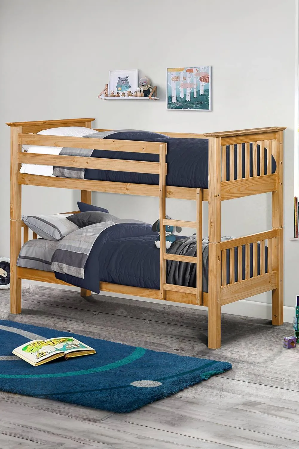 Julian Bowen Barcelona Bunk Bed in Natural 1