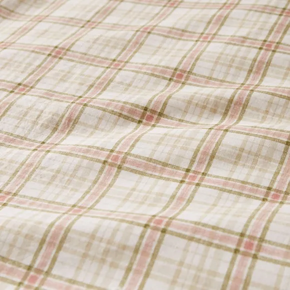 Denton Check 100% Cotton Duvet Cover & Pillowcase Set 4