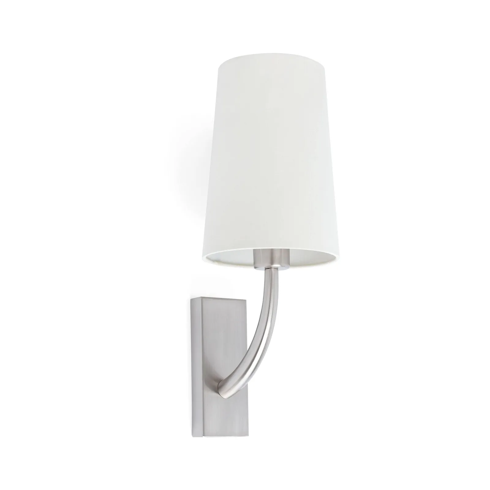 Netlighting Rem 1 Light Indoor Wall Light Satin Nickel Shade Not Included E27 in Grey 2