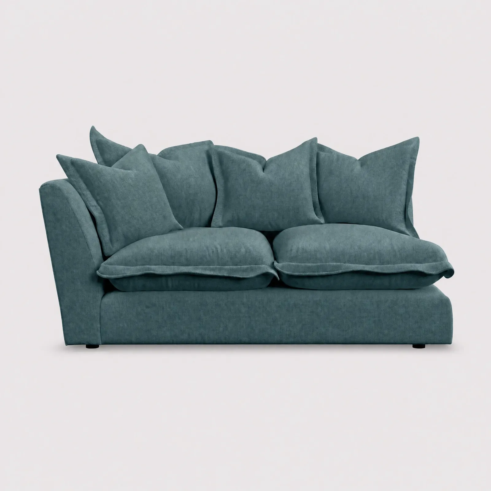 Odyssey 2 Seater With 1 Arm Left Modular Sofa, Teal Fabric | Barker & Stonehouse 1