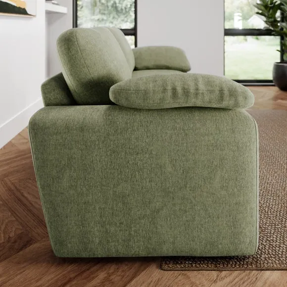 Magnus Vintage Soft Chenille 3 Seater Sofa 2
