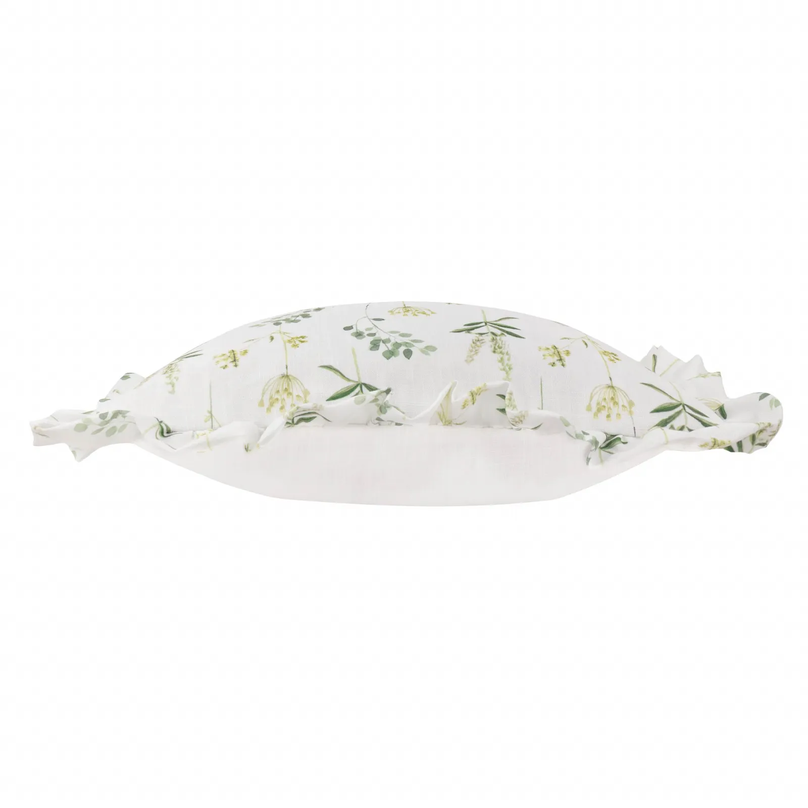 Wylder Meadow Ruffle Floral Cushion in Blue 4