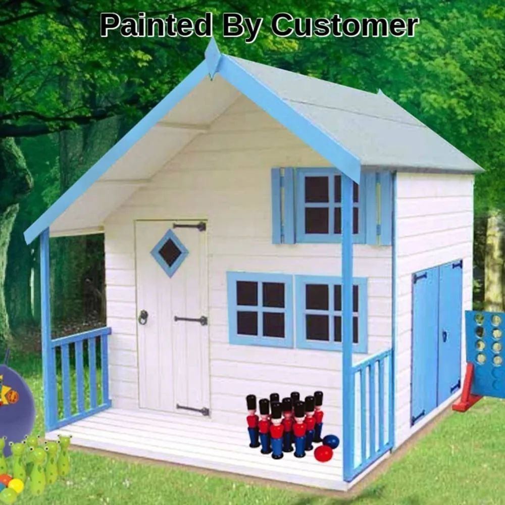 Shires Crib Playhouse Kid's Wendy House in Brown 3
