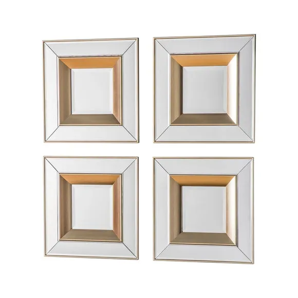 Set of 4 Hesston Square Wall Mirrors 3
