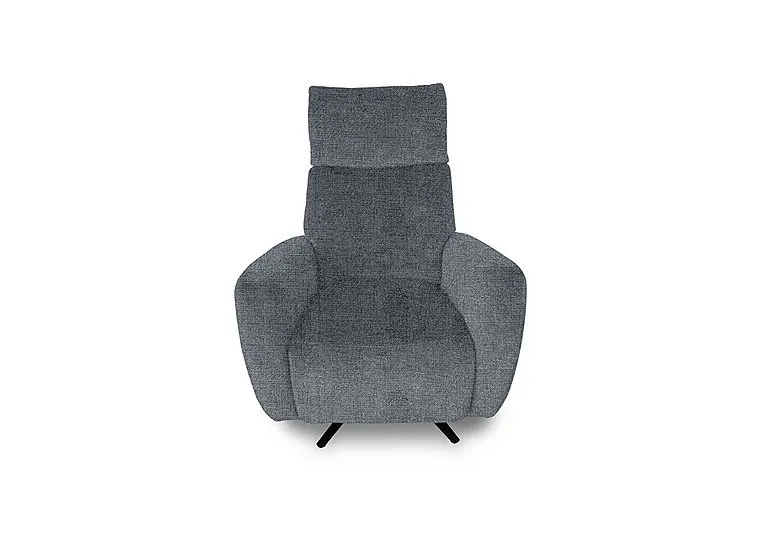 Designer Chair Collection Granada Fabric Power Recliner Swivel Chair with Massage Feature - Ash