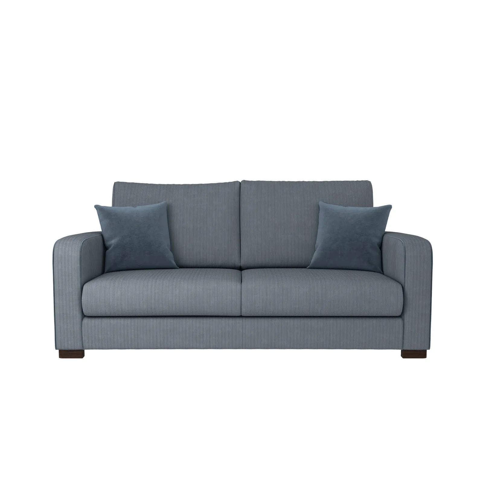 Carson Corduroy 3 Seater Sofa Blue