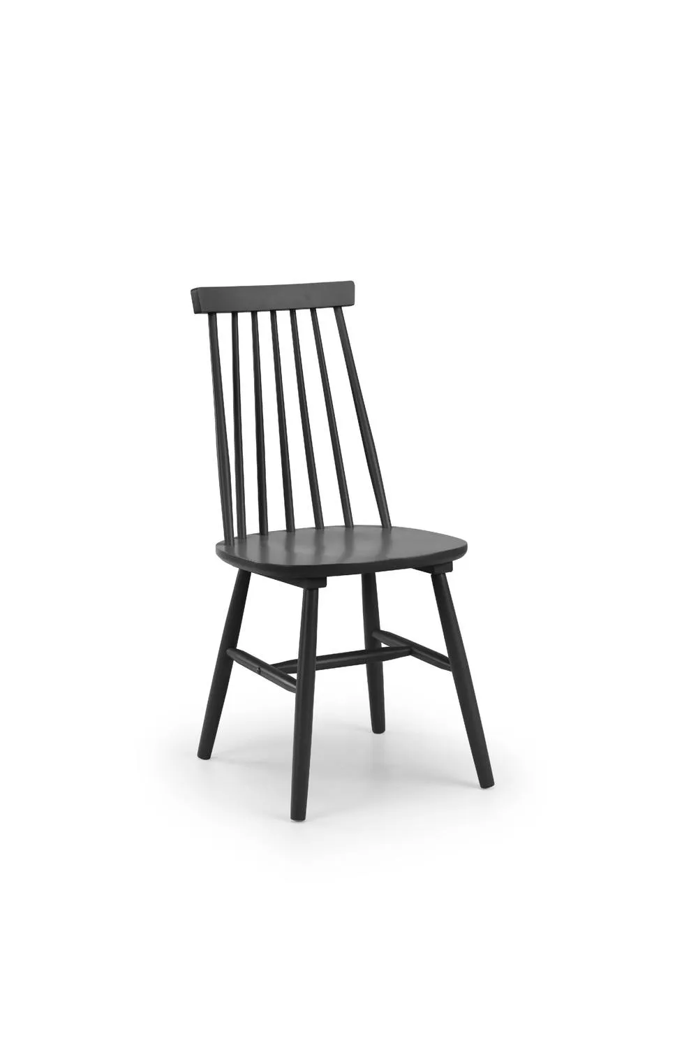 Julian Bowen Alassio Spindle Back Dining Chair (Set of 2) in Black 3