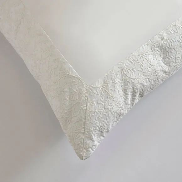Dorma Elmley Embroidered 100% Cotton Pillow Sham 2