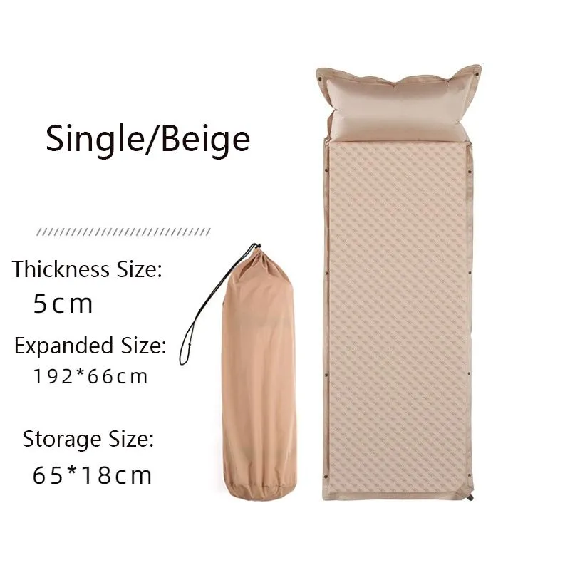 Leaper Self Inflating Thickened Moisture Proof Mattress in Beige
