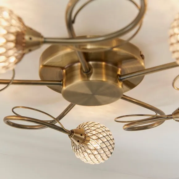 Vogue Malden 5 Light Semi Flush Ceiling Light 6