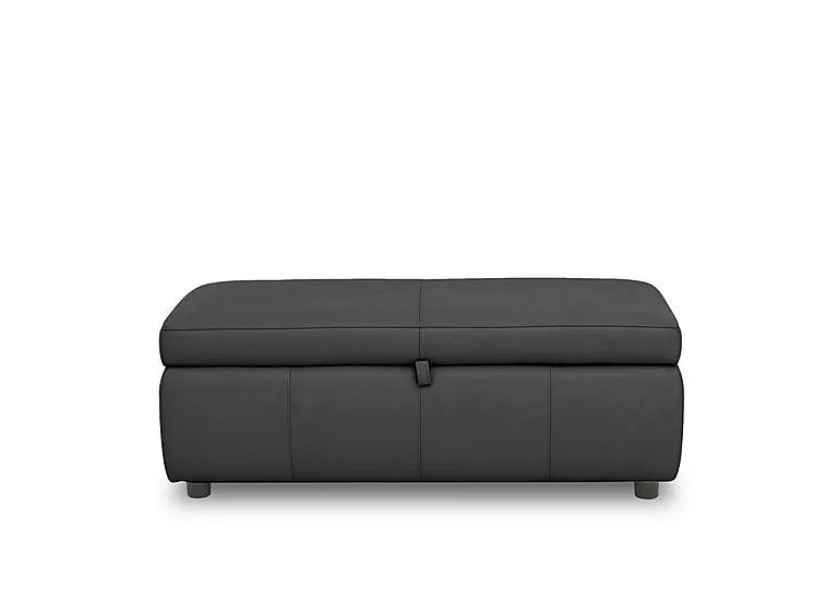 Stark 120cm Leather Blanket Box - Classic Black