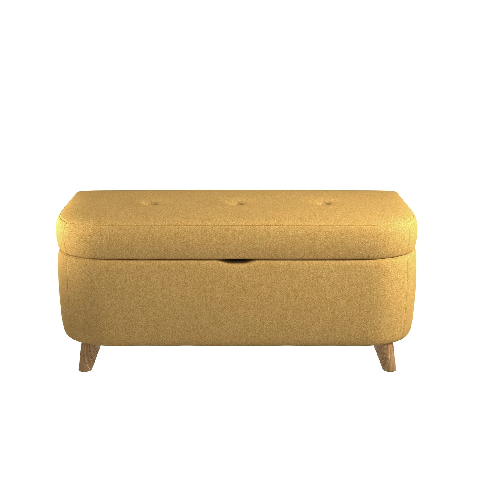 Halston Fabric Ottoman Yellow
