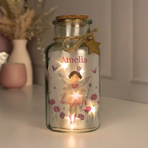 Personalised Fairy Princess LED Light Up Jar 2