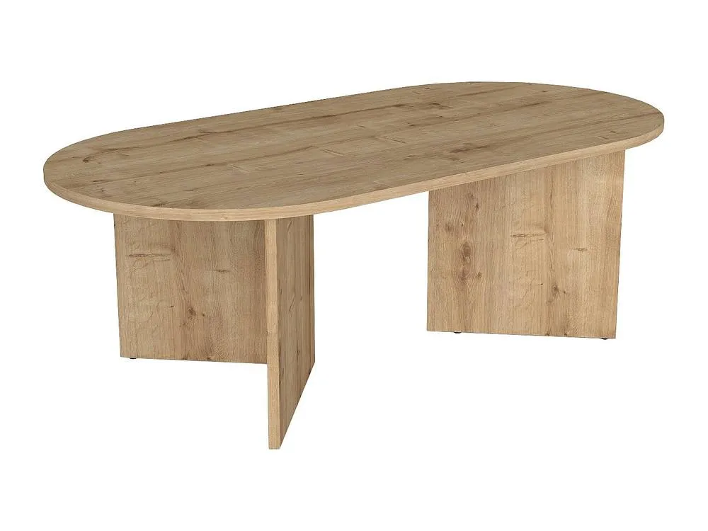 Vente-unique Coffee Table - Light Natural - TOPANIA in Light Oak 5