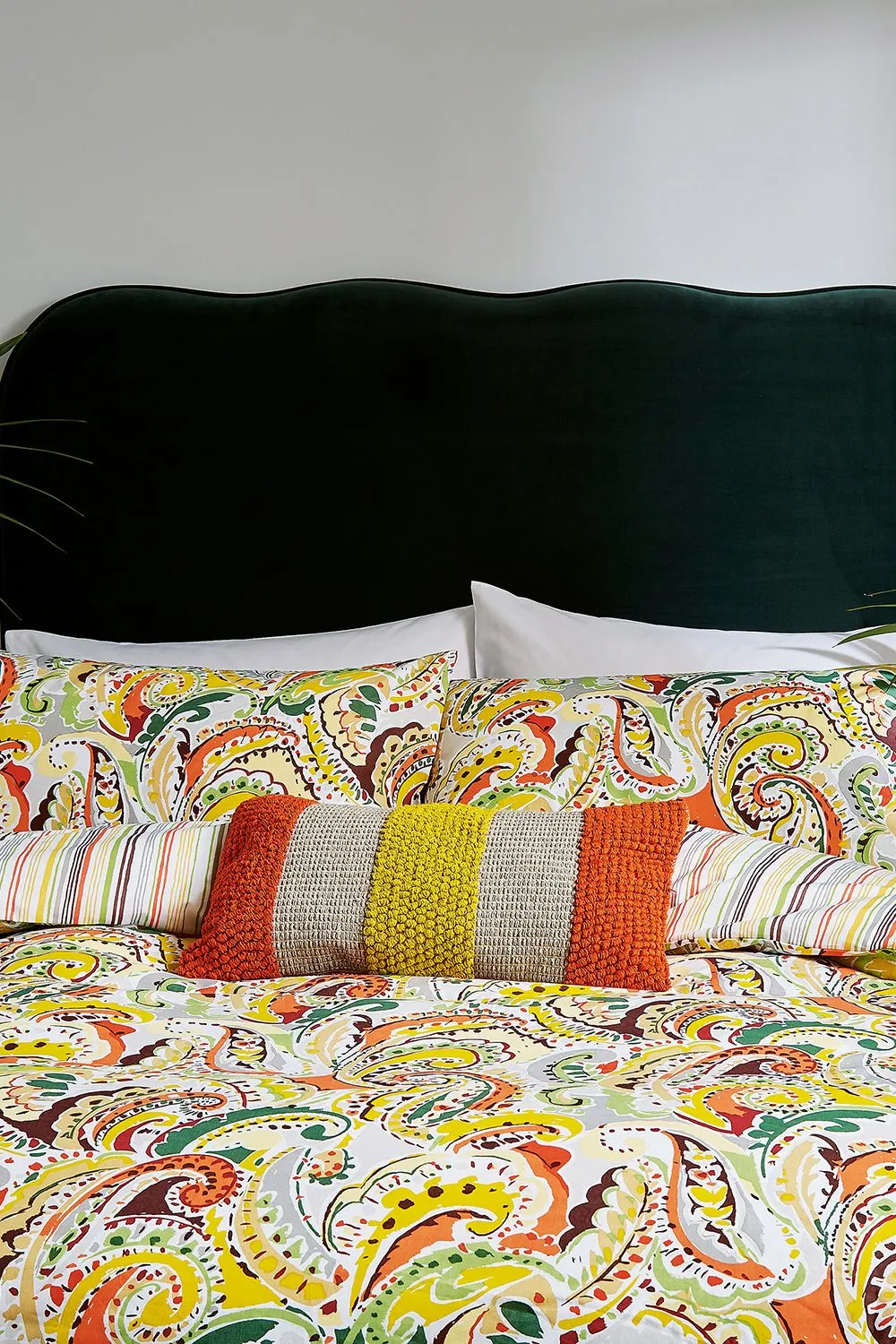 Helena Springfield 'Penny' Cotton Duvet Cover Set in Orange 2