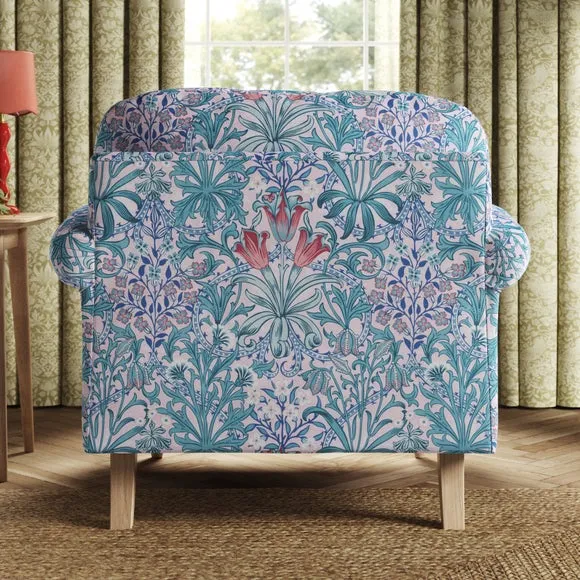 Jolene William Morris Woodland Weeds Print Velvet Snuggle Chair 3