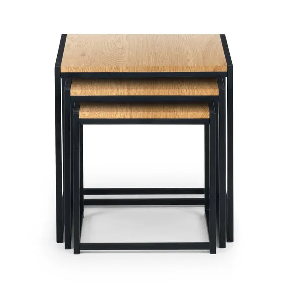 Tribeca Nest of 3 Tables, Oak 6