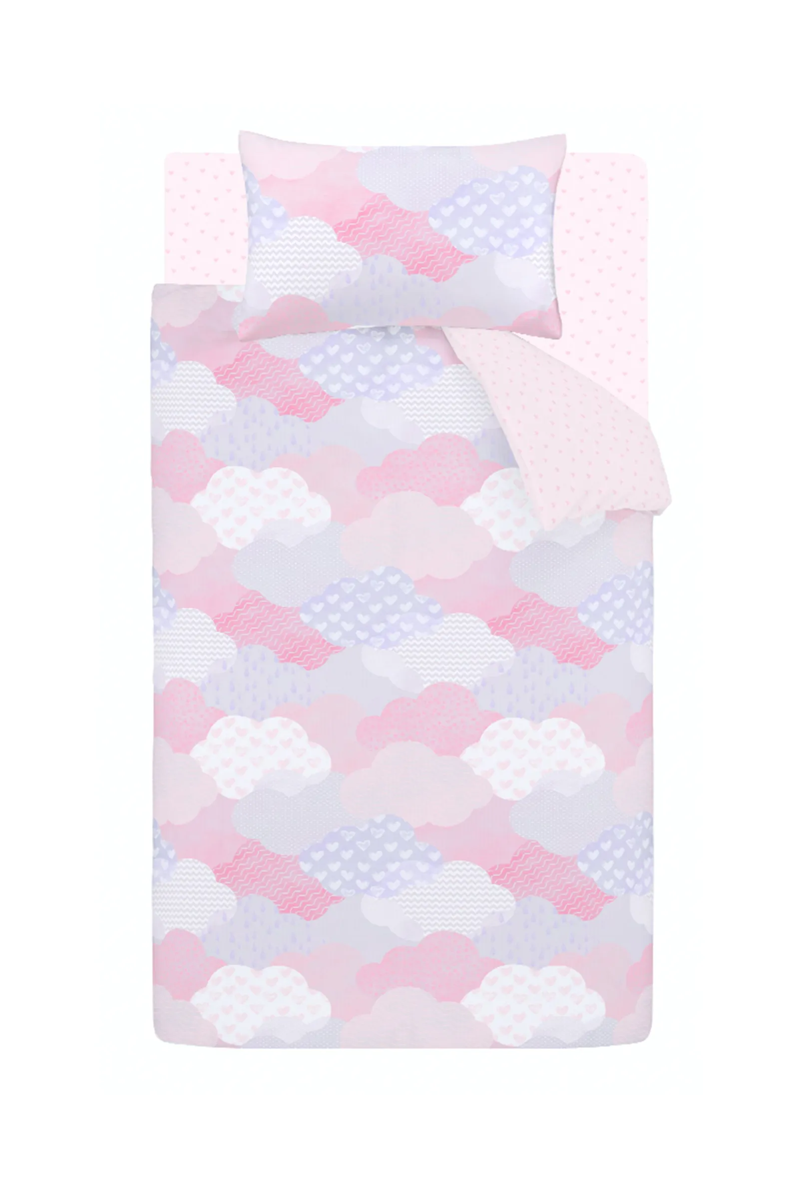 Catherine Lansfield 'Soft as a Cloud' Duvet Cover Set in Pink 5