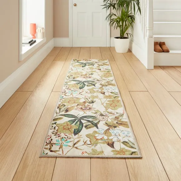 Clarke and Clarke Passiflora Washable Rug
