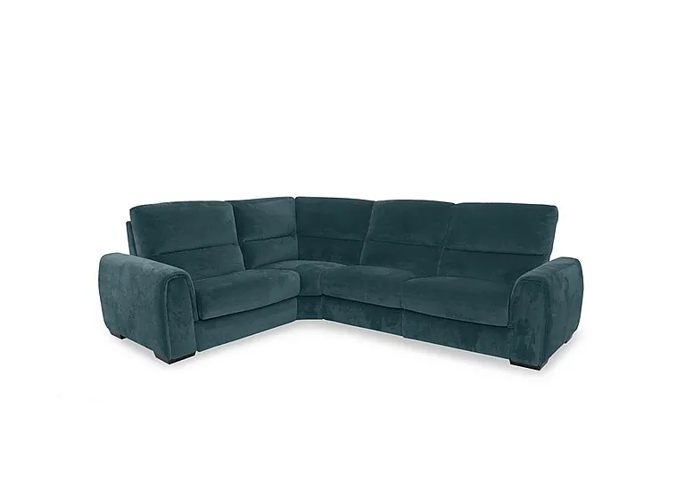 Flex Fabric Small Left Hand Facing Corner Sofa - Peacock