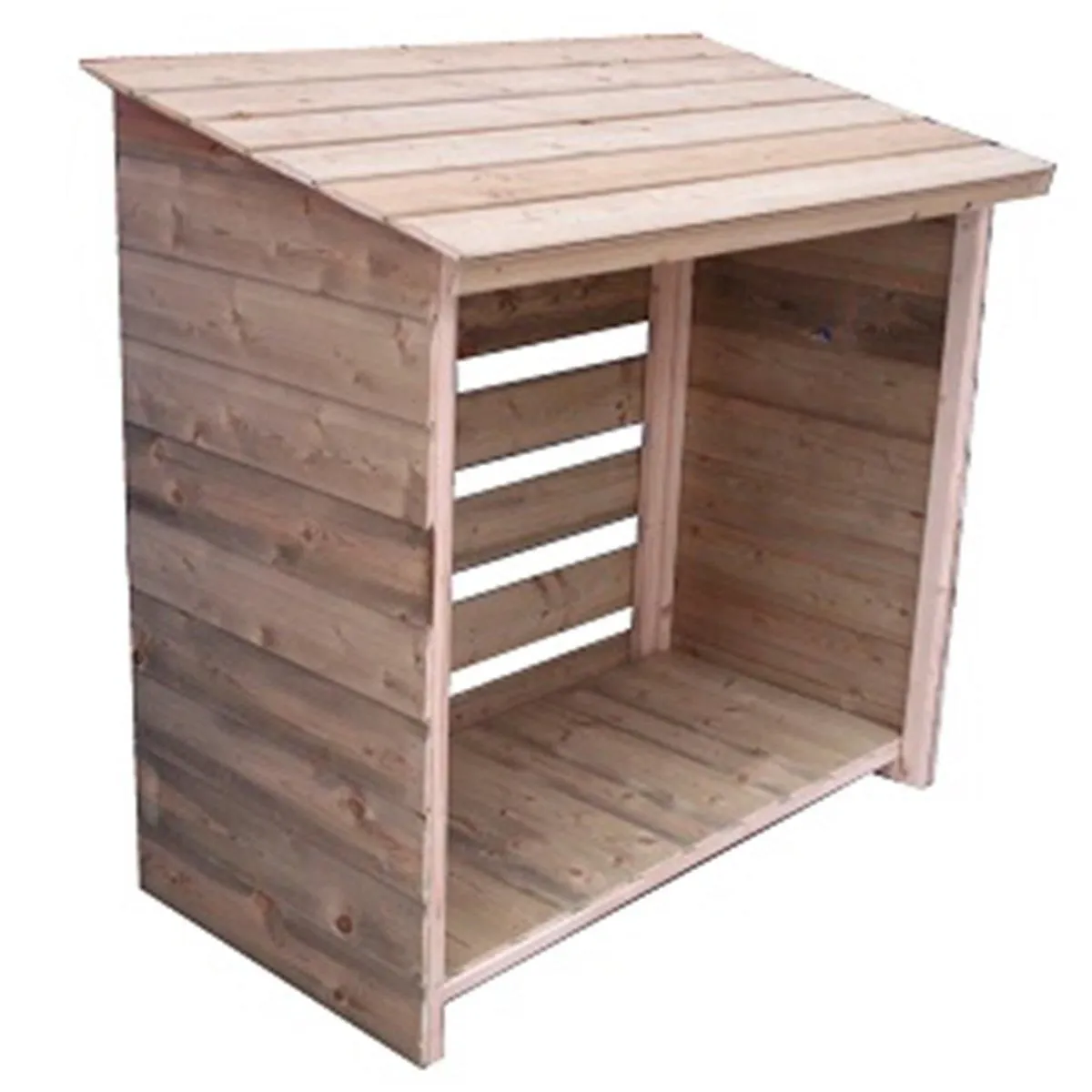 Marlborough 4 x 2 Pressure Treated Tongue & Groove Small Log Store in Natural 2
