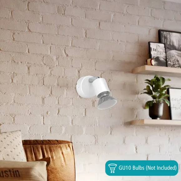 EGLO Essentials Stecci-E White Adjustable Semi Flush Spotlight