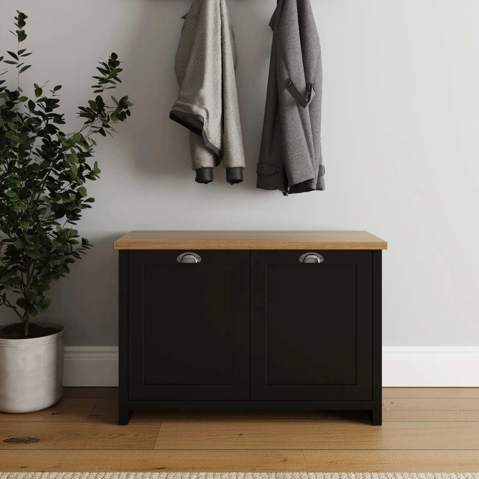 GFW Lancaster Shoe Storage in Black 1