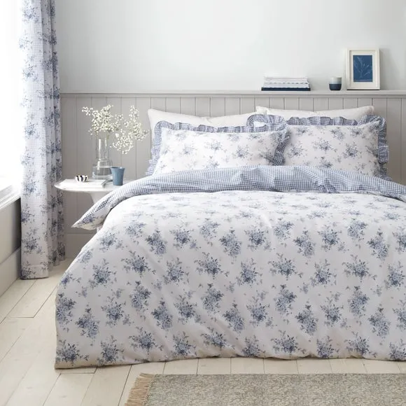 Catherine Lansfield Lucie Floral Reversible Duvet Cover & Pillowcase Set 3