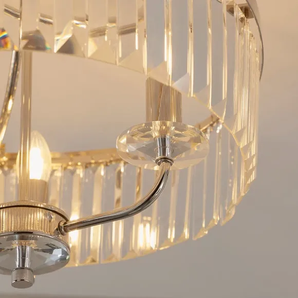Vogue Balmoral 3 Light Semi Flush Chandelier 3