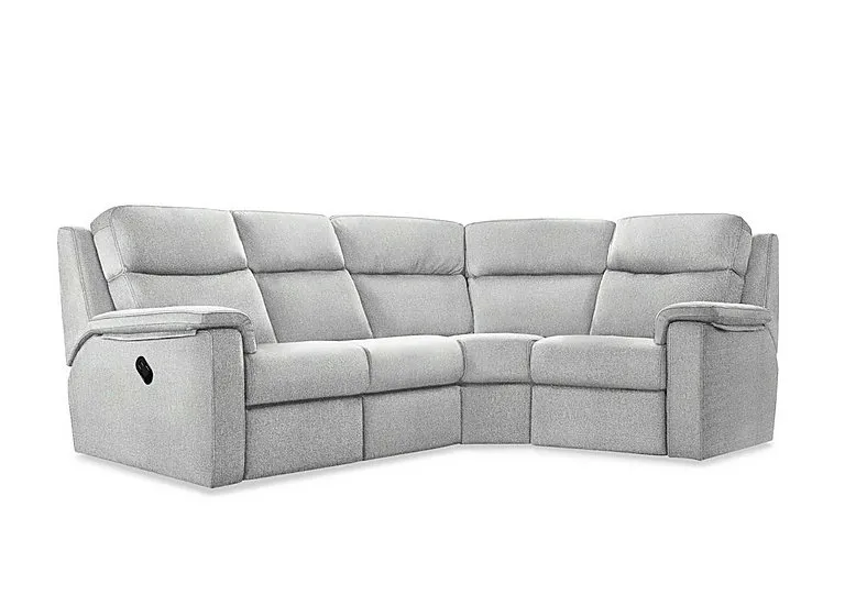Thornbury Fabric Manual Recliner Left Hand Facing Corner Sofa - Swift Cygnet