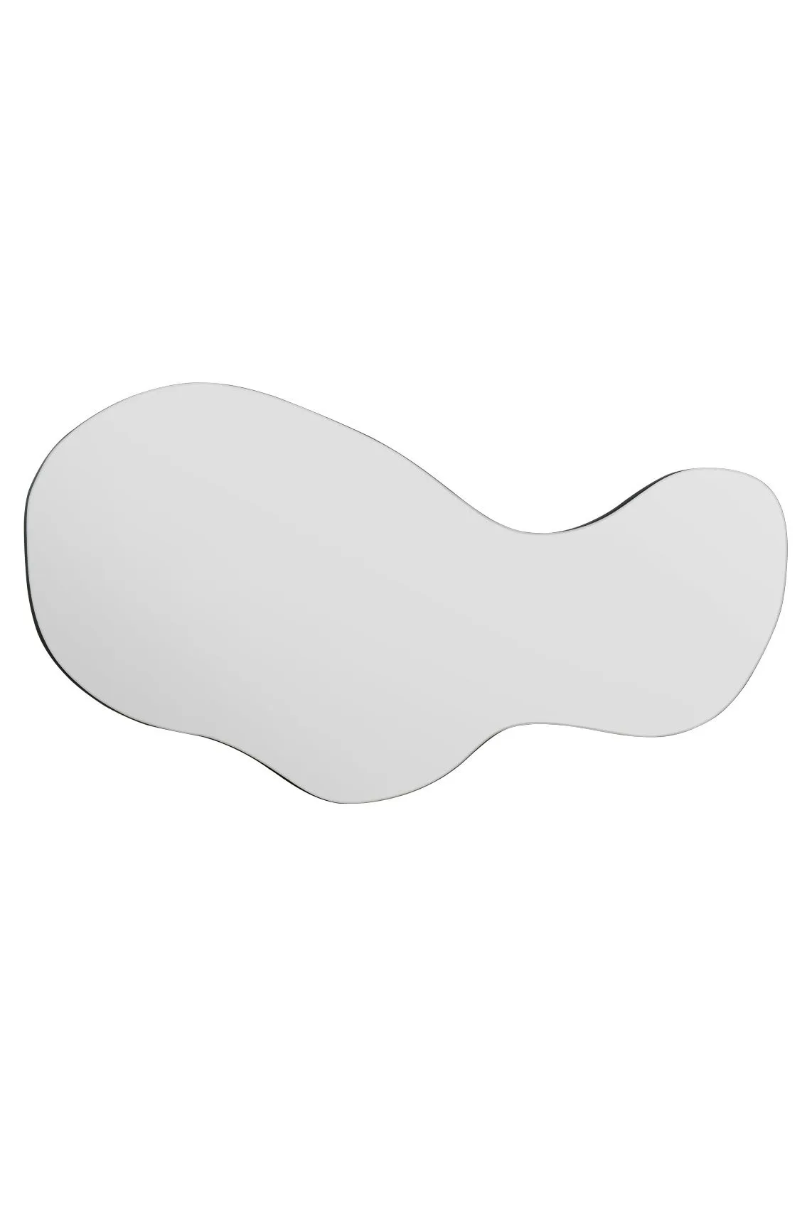 MirrorOutlet The Lacuna - Frameless Pond Wall Mirror 63" X 24" (160CM X 60CM) in Silver 6