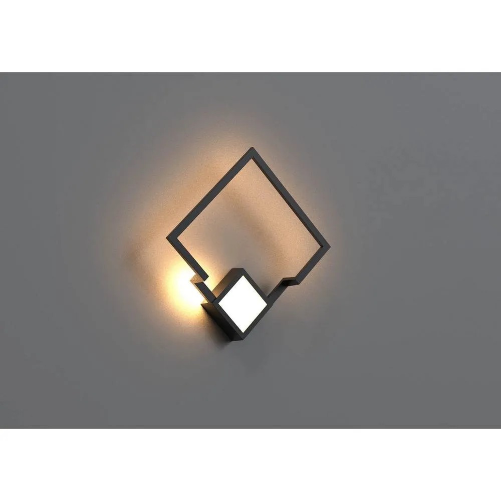 Netlighting Boutique Square Wall Lamp 18W LED 3000K 1150lm Black 3yrs Warranty 2