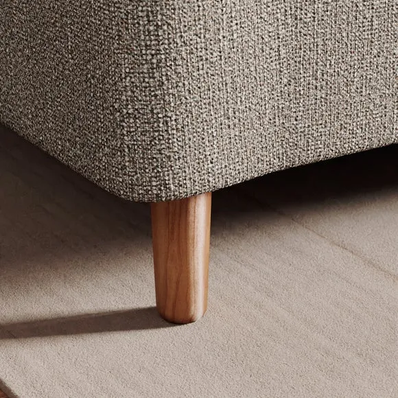 Max Multi Yarn Boucle 3 Seater Corner Storage Sofa Bed 5