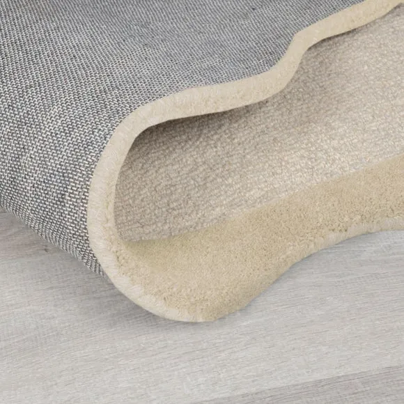 Bonnie Scallop Border Wool Round Rug 3