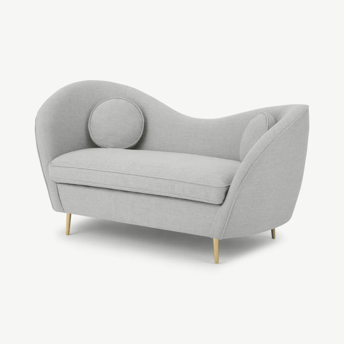 Kooper 2 Seater Sofa, Luna Grey Weave