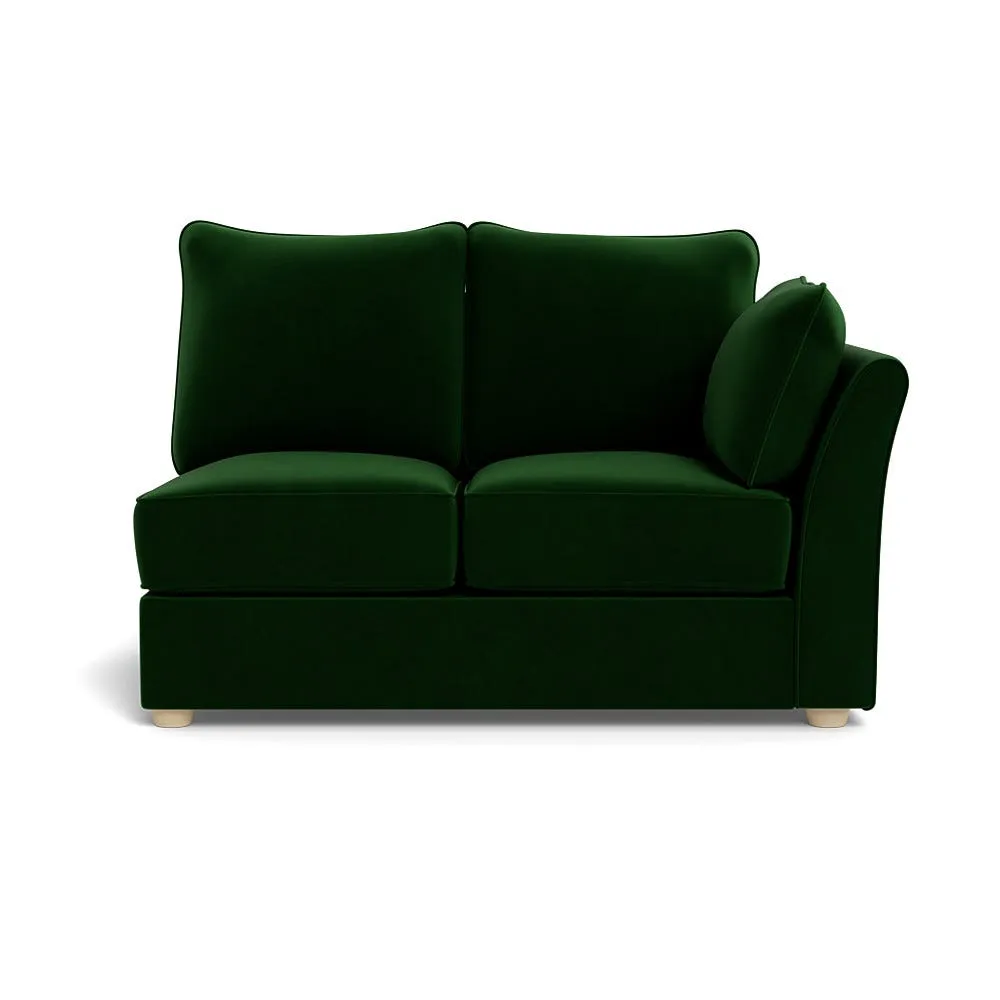 Heal's Tailor Double Right Hand Facing Corner Unit Smart Velvet Forest Natural Feet 1