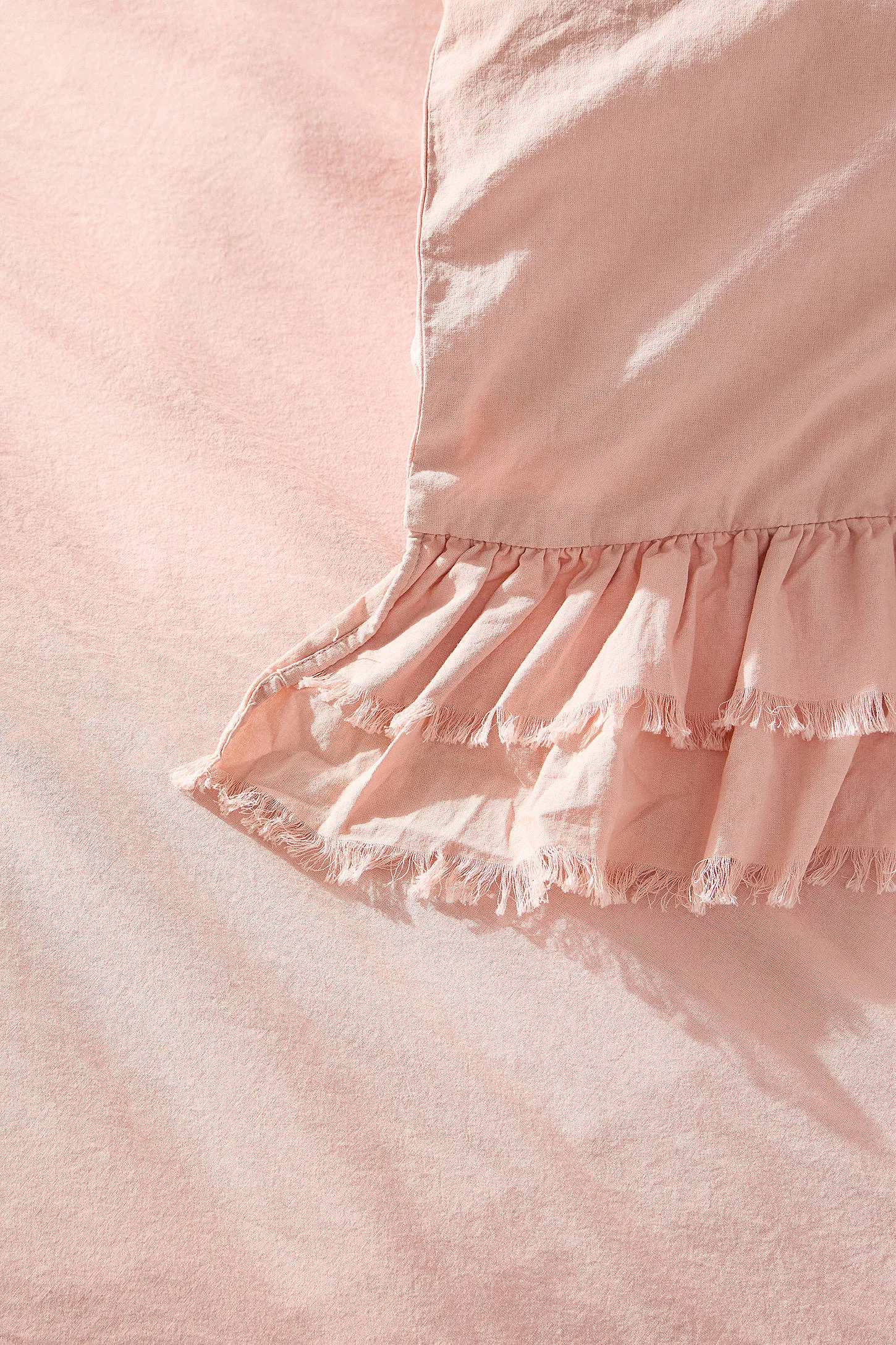 Double Ruffle Duvet Set - Rose 5