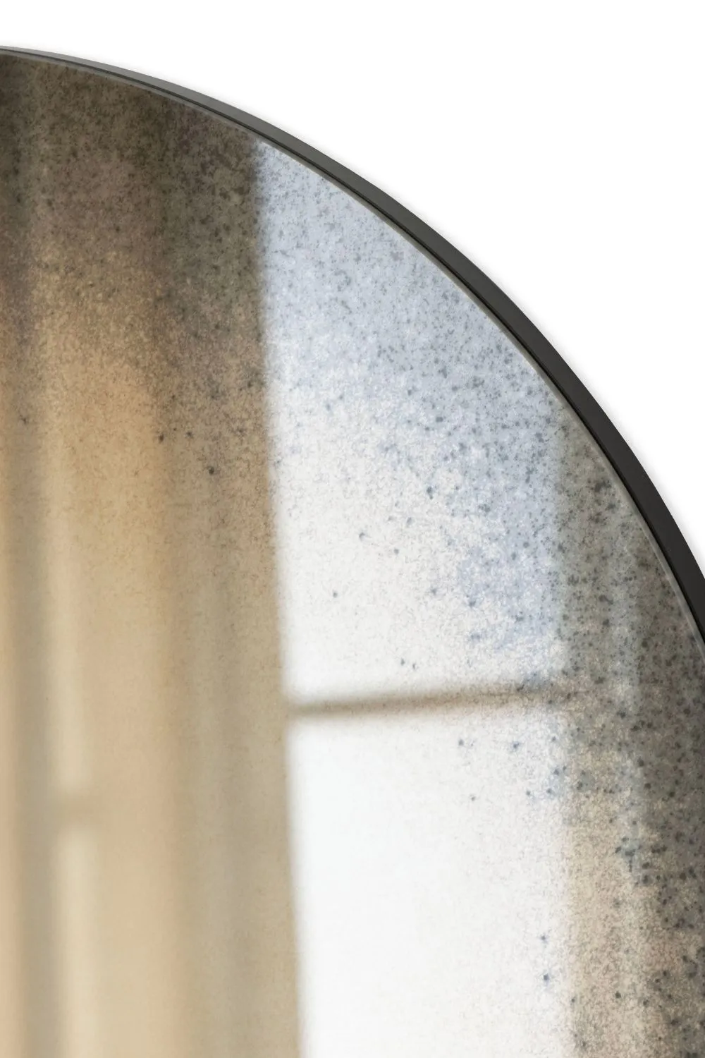 Yearn Mirrors Tribeca Arched Full Length Antiqued Mirror in Black 4