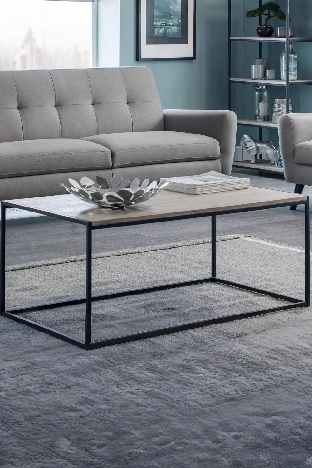 Julian Bowen Tribeca Rectangular Coffee Table in Brown 1