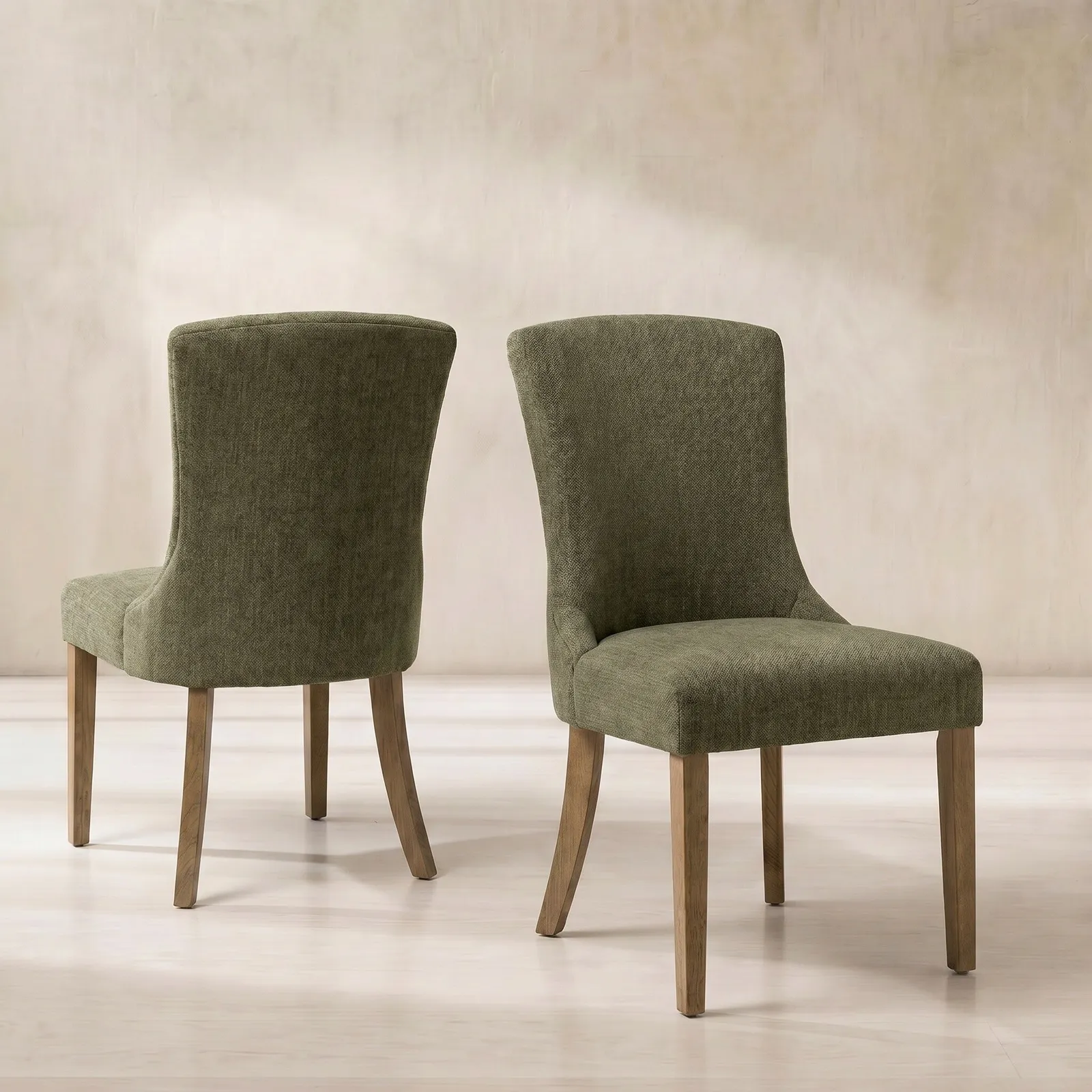 Rosendale Dining Chair, Green Fabric | Barker & Stonehouse
