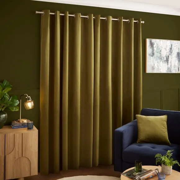Luxe Velour Eyelet Curtains (Blackout Available) 5