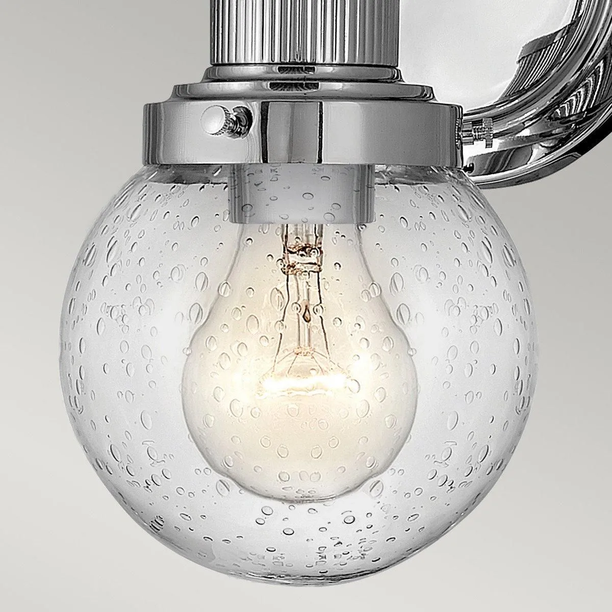 Netlighting Hinkley Poppy Bathroom Wall Lamp Polished Chrome IP44 in Grey 3