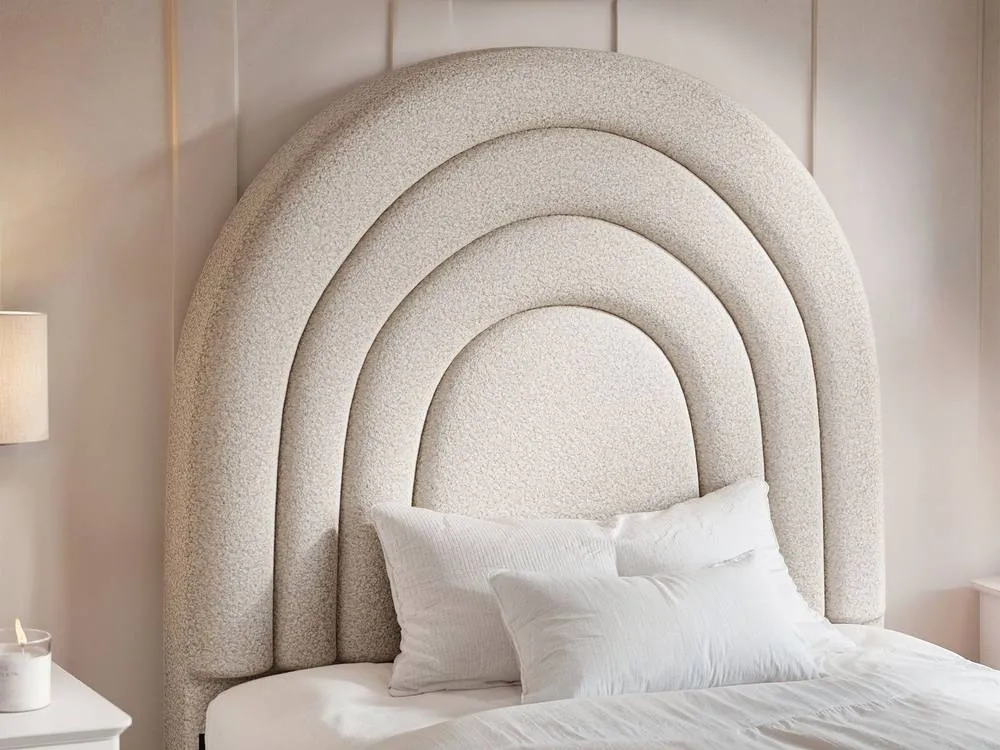 Flair Ava Single Ottoman Bed in Cream 4