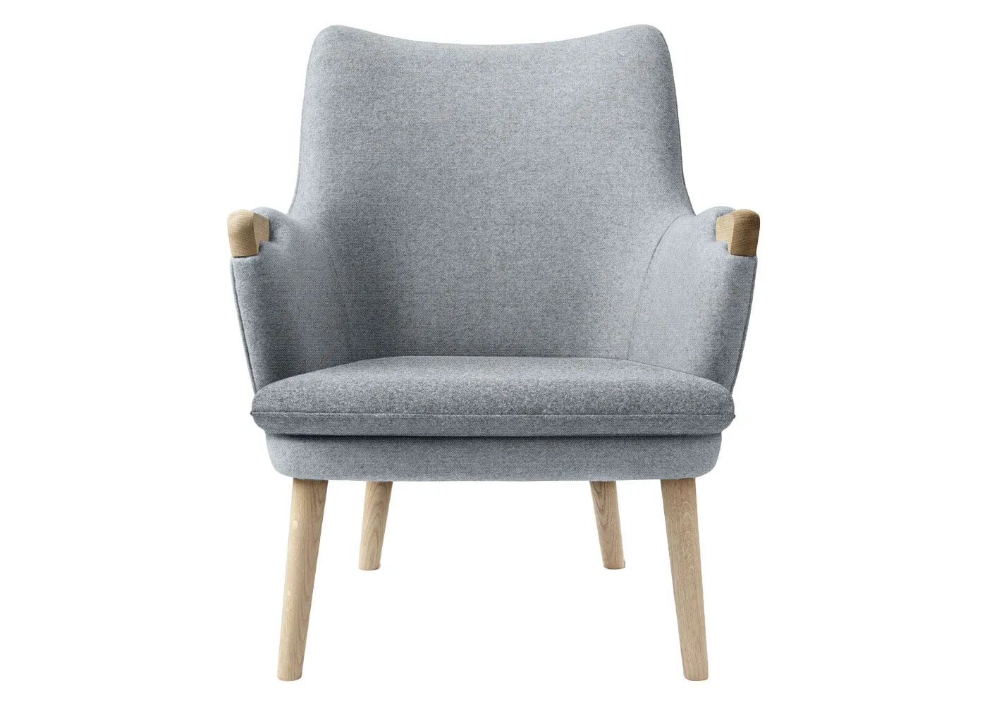 Carl Hansen & Son CH71 Lounge Chair Oak Soap Shell Hallingdal 130 Cushion Hallingdal 130